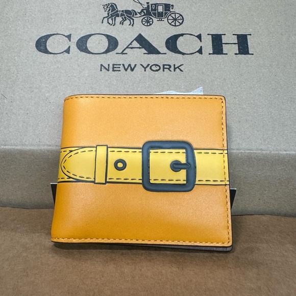 Coach Double Billfold Wallet With Trompe L'oeil. New no tag - Picture 6 of 10